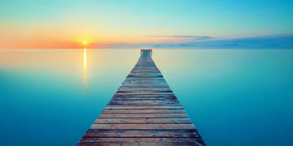 ponton coucher de soleil